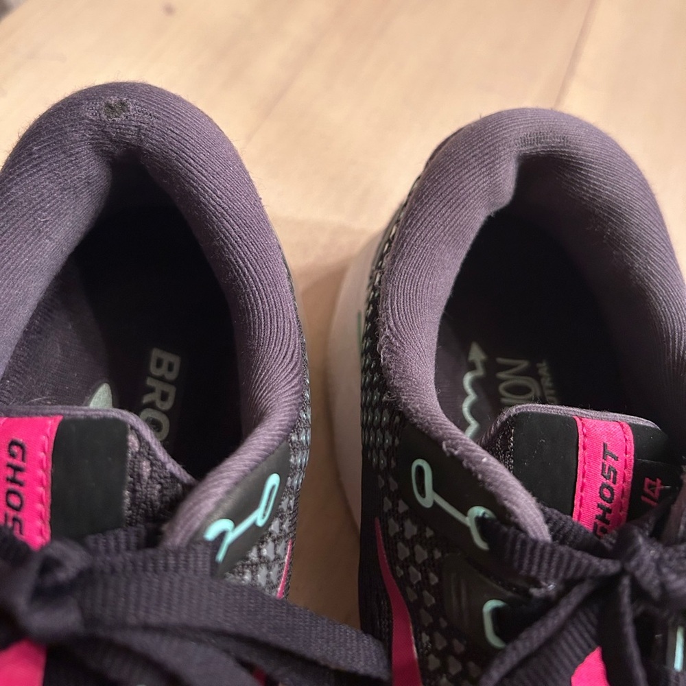 Brooks Women's Black Running Shoes with Pink and Mint Accents - Picture 10 of 11